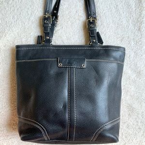 Black Leather Coach Purse